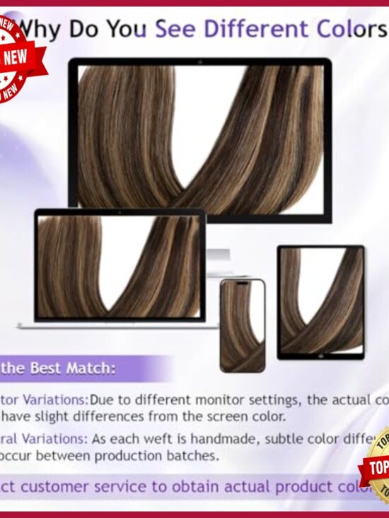 22 Inch Human Hair Clip-In Extensions, 110g Double Weft Set main image 4